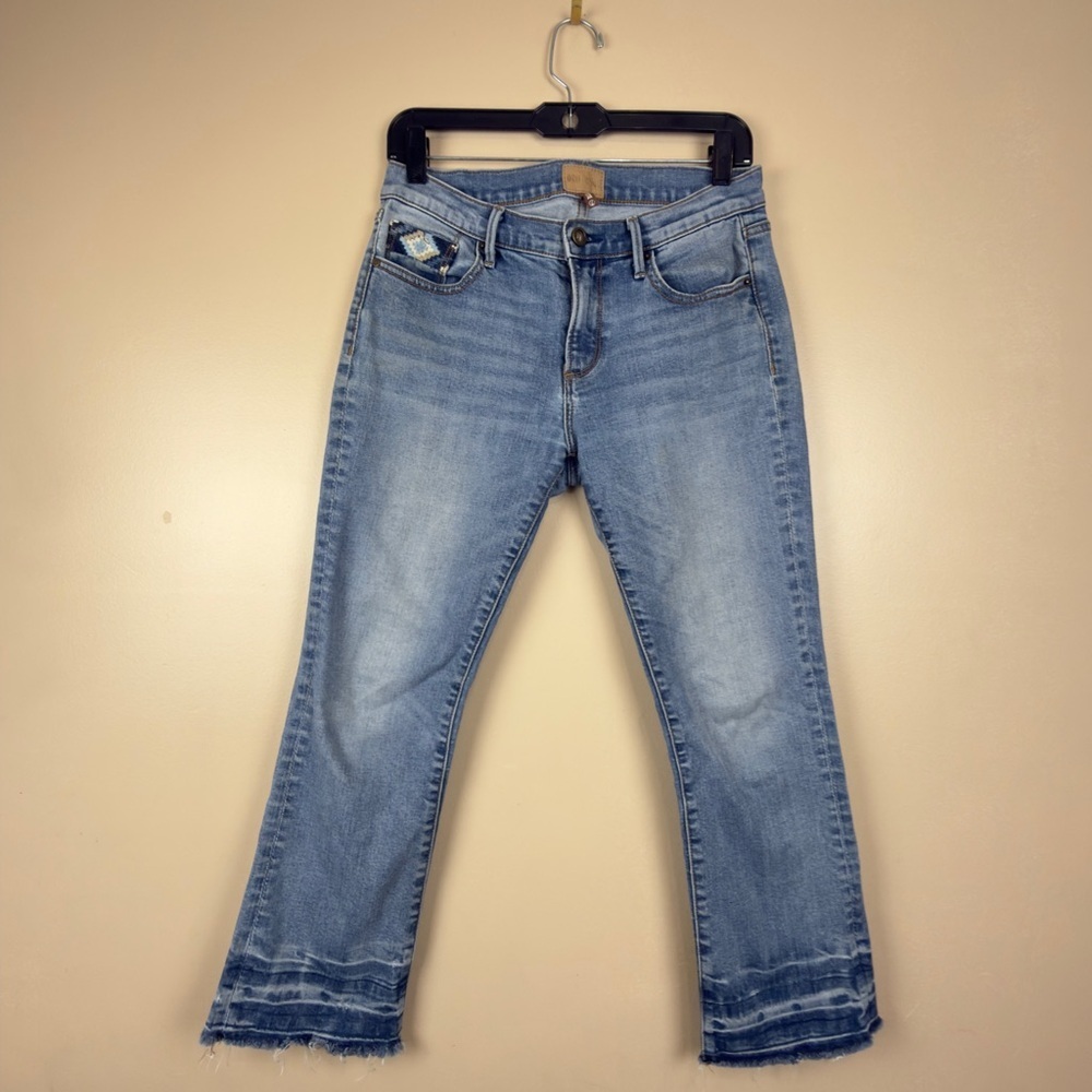 DRIFTWOOD Colette Women’s Straight-Leg Cropped Embroidered Jeans Size 27